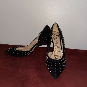 Very gently used! Black spiked heels